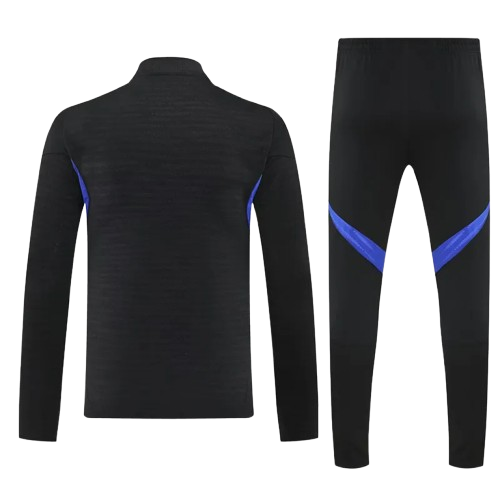 25-26 Man Utd Black Half Pull Tracksuit