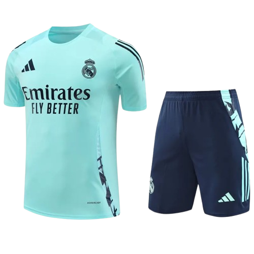 24-25 Real Madrid Light Green Training Short Suit