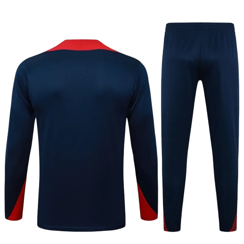 25-26 PSG Royal Blue Half Pull Tracksuit