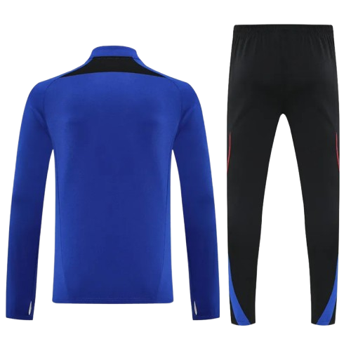 25-26 Man Utd Fancy Blue Half Pull Tracksuit