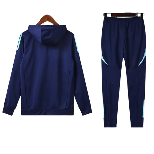 24-25 Arsenal Royal Blue Hoodie Tracksuit