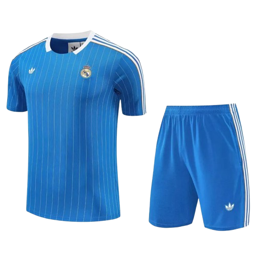 25-26 Real Madrid Blue Training Short Suit