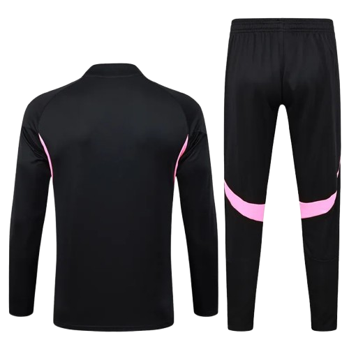 25-26 Arsenal Black Half Pull Tracksuit