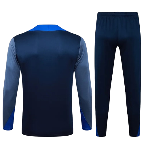 25-26 PSG Royal Blue Half Pull Tracksuit