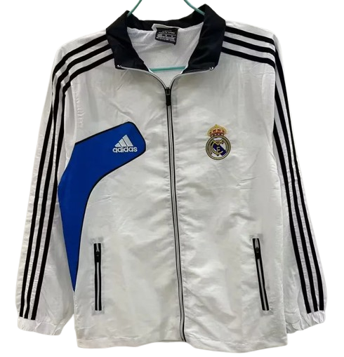 25-26 Real Madrid White Windbreaker