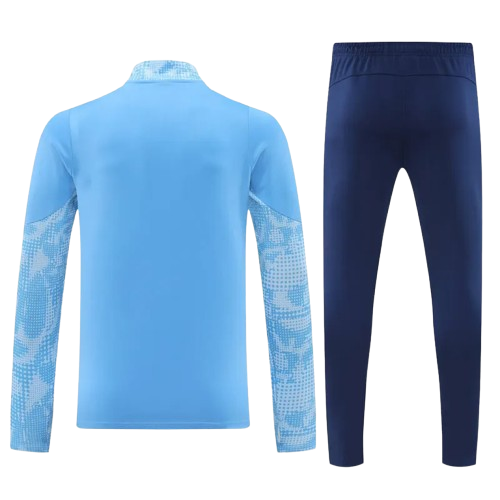 25-26 Man City Light Blue Half Pull Tracksuit