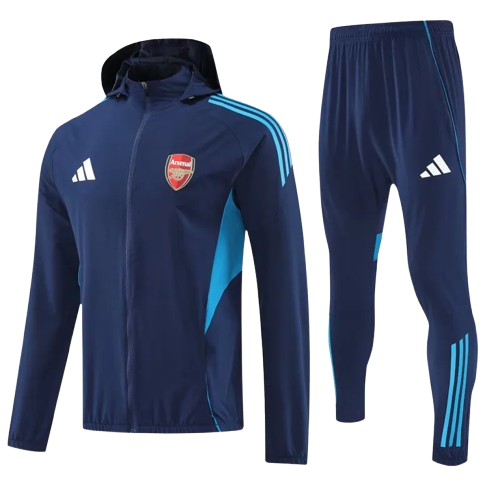 25-26 Arsenal Royal Blue Hoodie Jacket Tracksuit
