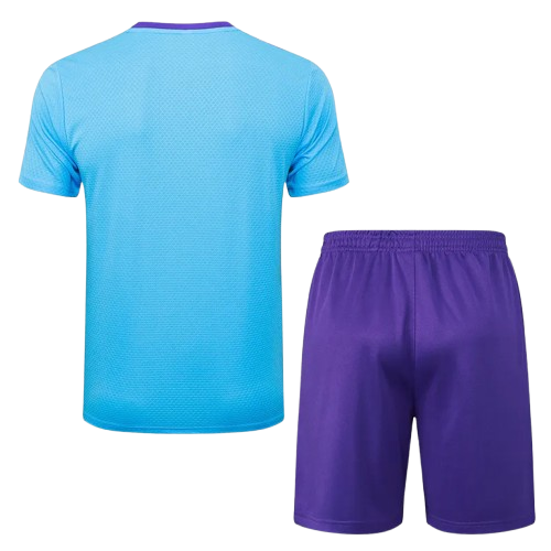 25-26 Real Madrid Light Blue Training Short Suit