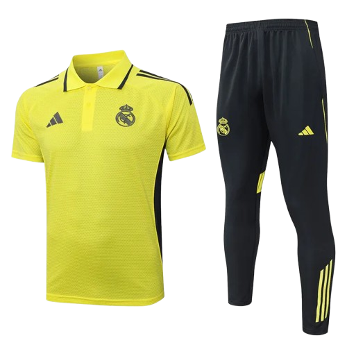 25-26 Real Madrid Yellow Polo Tracksuit
