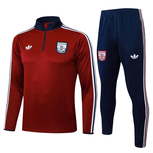 25-26 Arsenal Jujube Red Half Pull Tracksuit