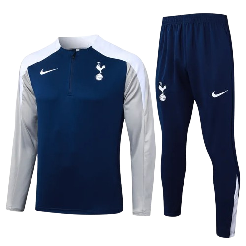 25-26 Tottenham Royal Blue Half Pull Tracksuit