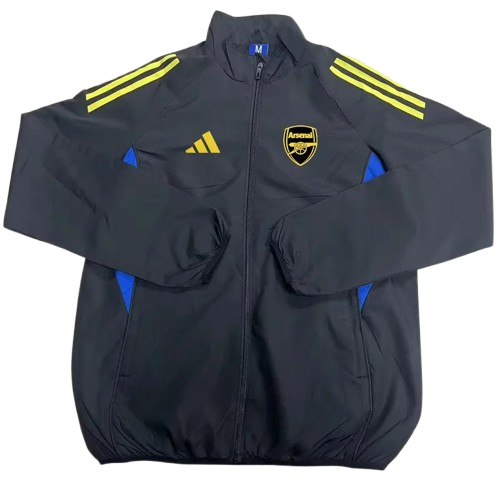 25-26 Arsenal Black Windbreaker
