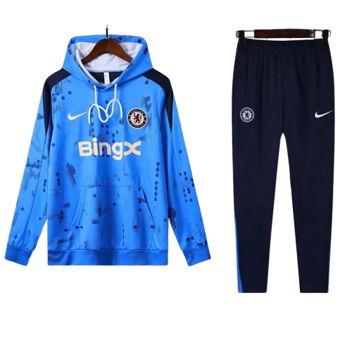 24-25 Chelsea Blue Hoodie Tracksuit