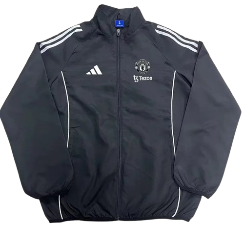 25-26 Man Utd Black Windbreaker