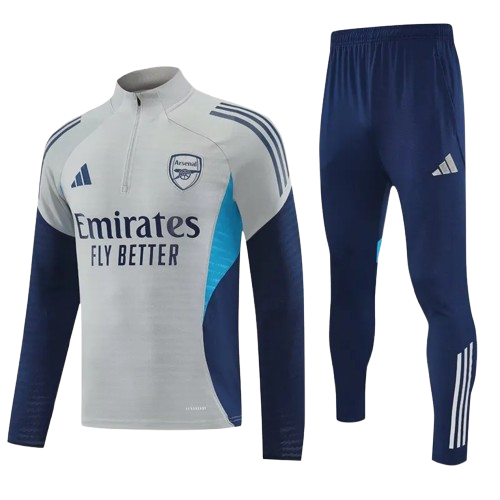 25-26 Arsenal Grey Half Pull Tracksuit