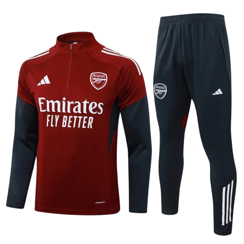 25-26 Arsenal Jujube Red Half Pull Tracksuit