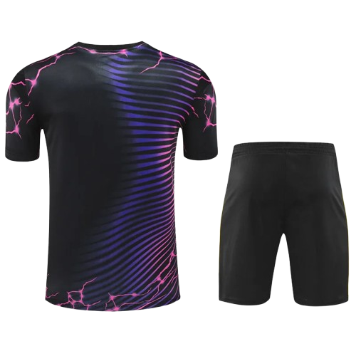 24-25 Real Madrid Black Purple Training Short Suit