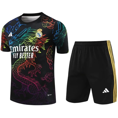 24-25 Real Madrid Black Training Short Suit